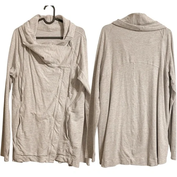 Lululemon Coast Easy Wrap Sweater in Grey 8